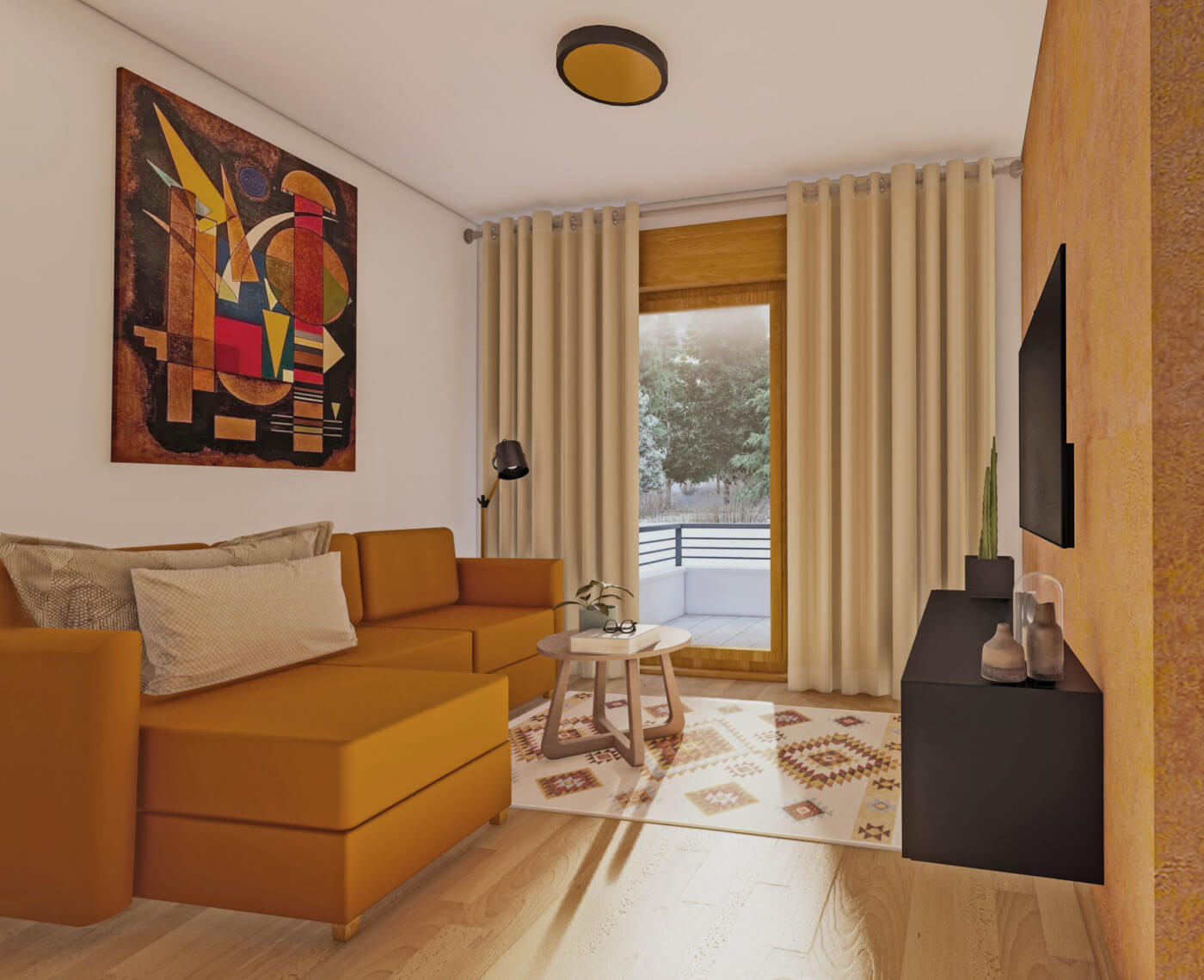Apartment interior design, Zlatibor